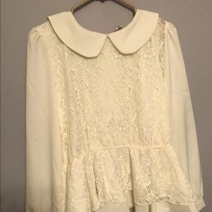 Lace top size XL but fits like a medium.